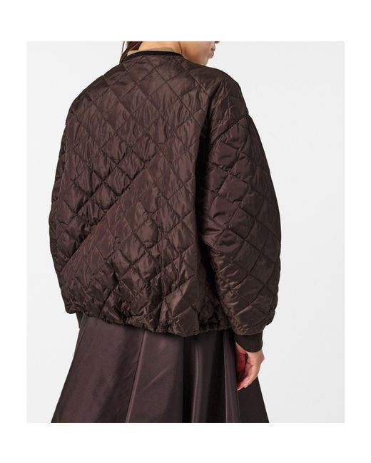 Prada Brown Quilted Cropped Jacket