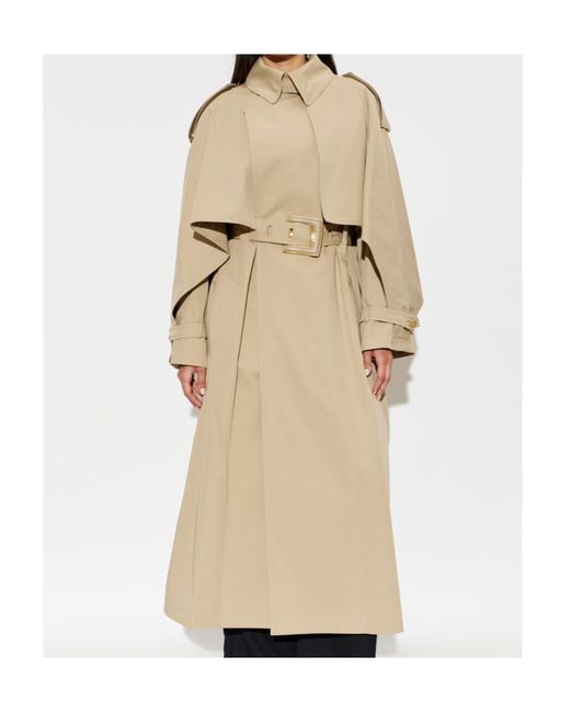 Balmain Natural Belted Trench Coat