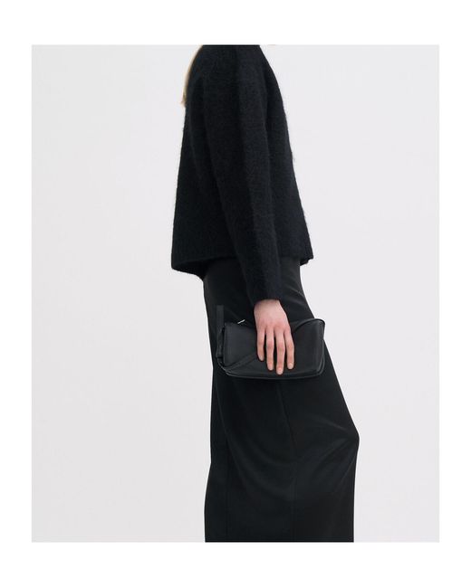 Filippa K Black Fluffy Buttoned Cardigan
