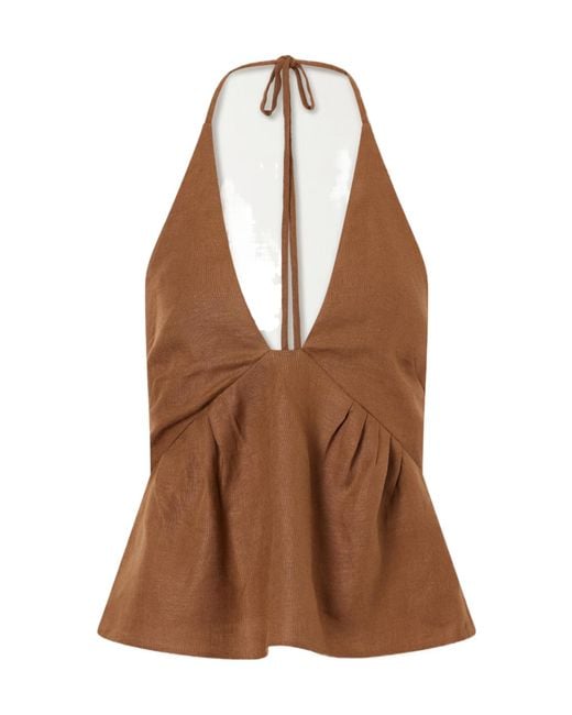 Sir Brown Sleeveless Tank Top