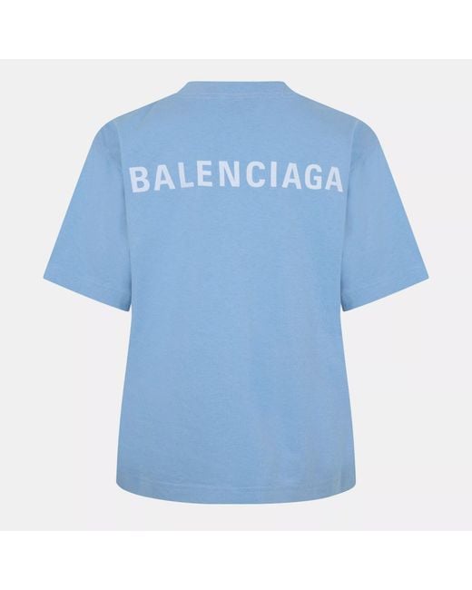 Balenciaga Blue Logo T-Shirt