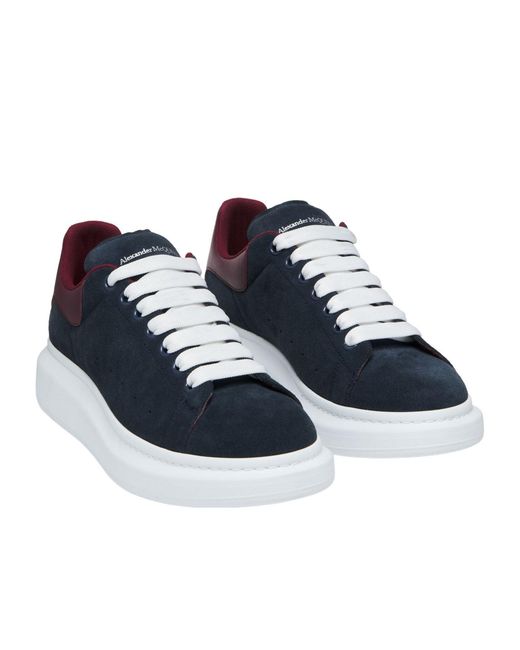 McQueen Blue Oversized Lace-Up Sneakers for men