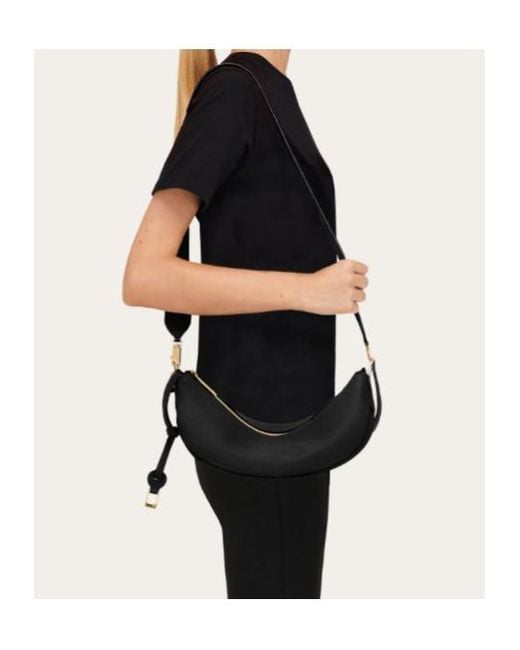 Ferragamo Black Ferragamo Small Hobo Bag