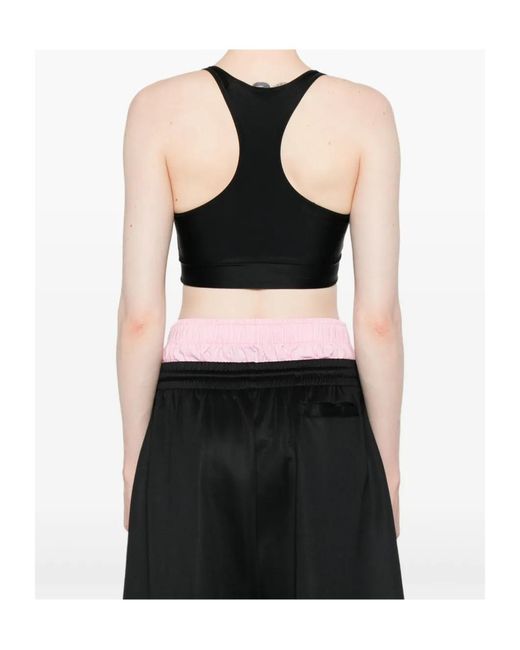 ROTATE BIRGER CHRISTENSEN Black Stretch Racer Back Bra