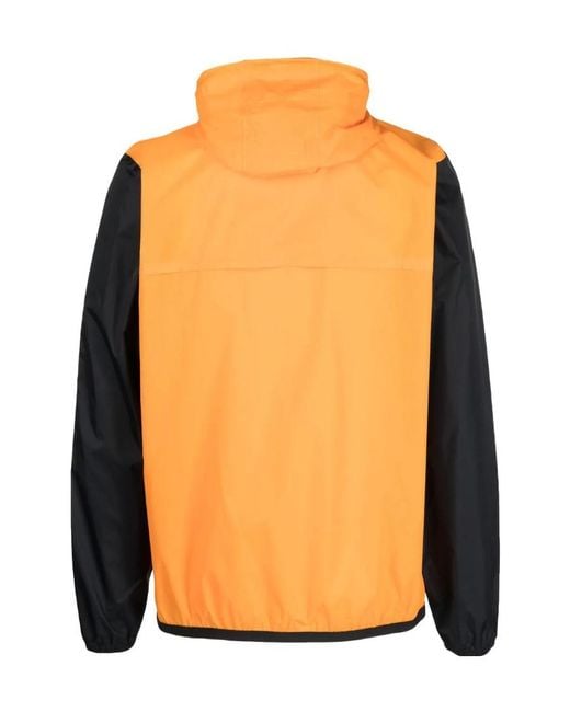 COMME DES GARÇONS PLAY Orange Logo-Print Hooded Jacket for men