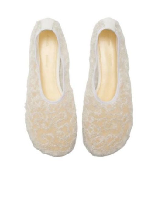 Proenza Schouler White Laced Ballerina Shoes