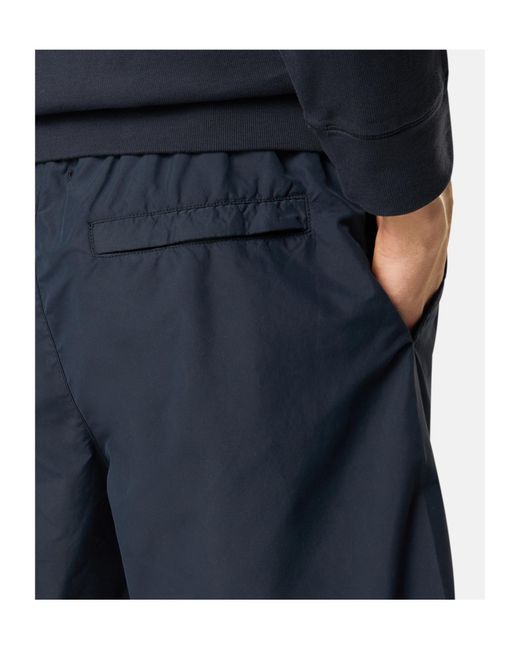 Stone Island Blue Logo Patch Mid-Length Swim Trunks for men