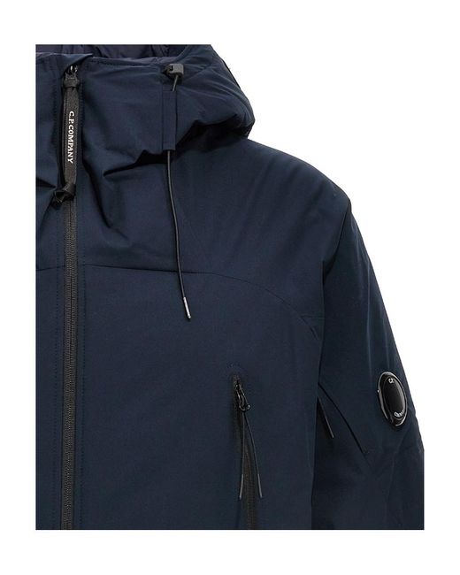 C P Company Blue Pro-Tek Hooded Jacket for men