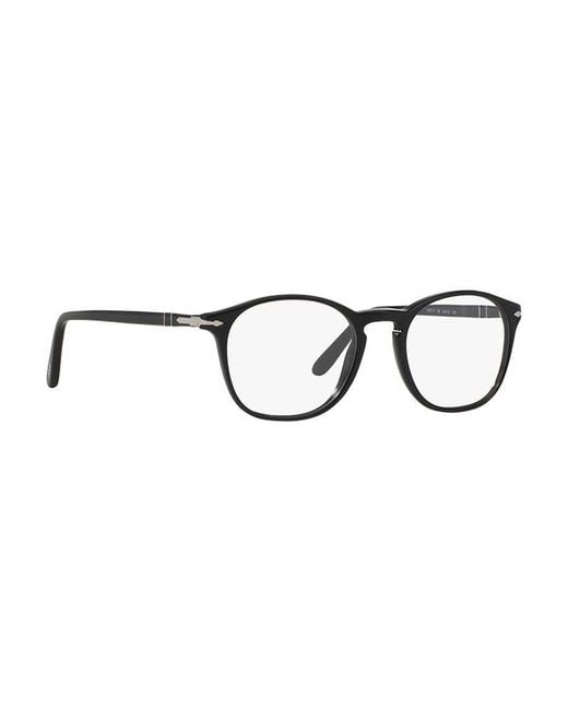 Persol White Round Frame Glasses for men