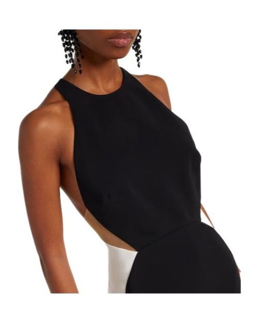 Stella McCartney Black Miracle Paneled Gown