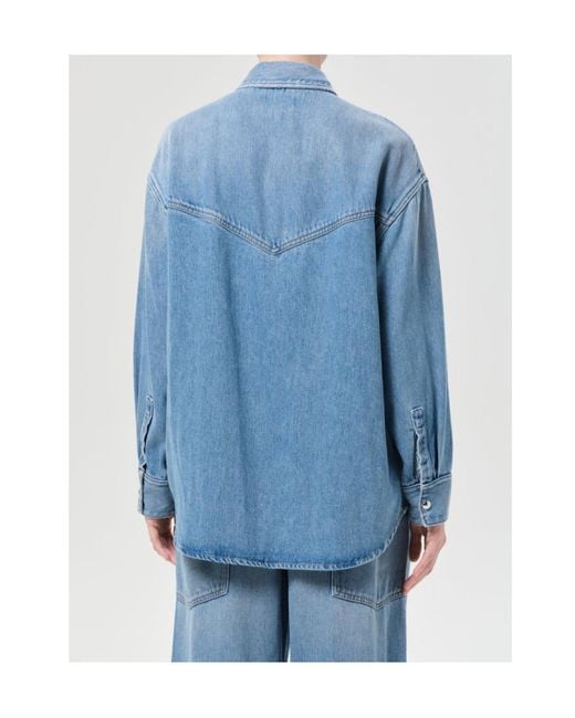 Agolde Blue Lotta Shirt (Flyweight)