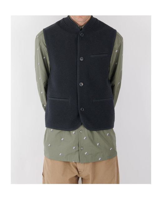 Rier Black Plombe Wool Vest for men