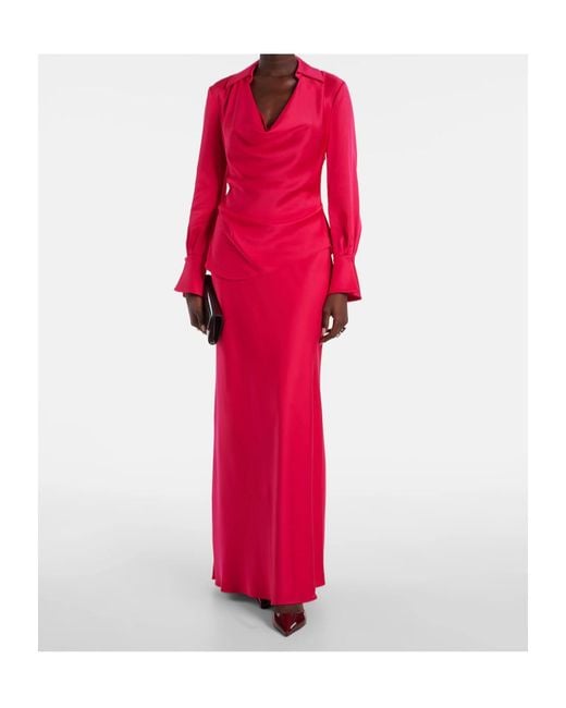 Jonathan Simkhai Red Side Zipper Skirt