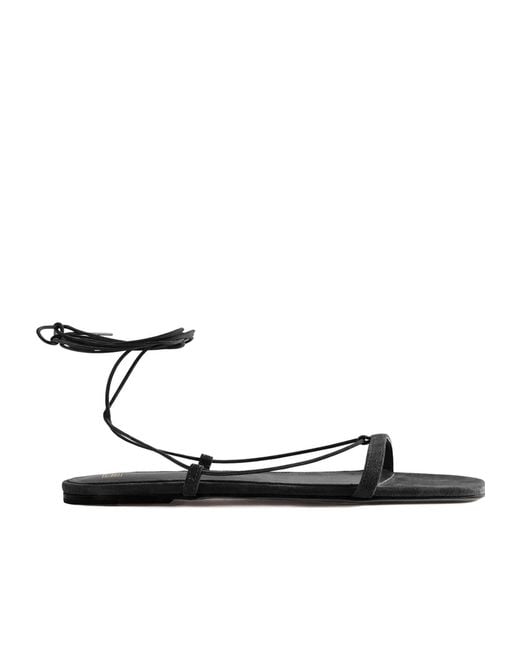 Totême White Totême Sqaure Toe Sandals