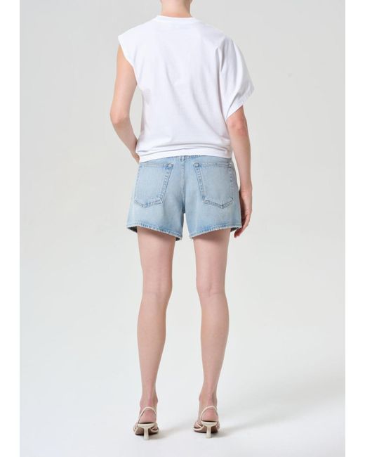 Agolde Blue Leith Short