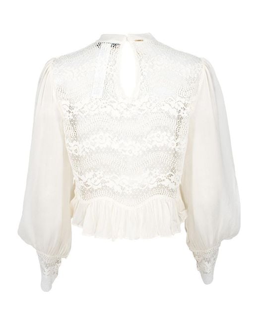 Twinset White Laced Top