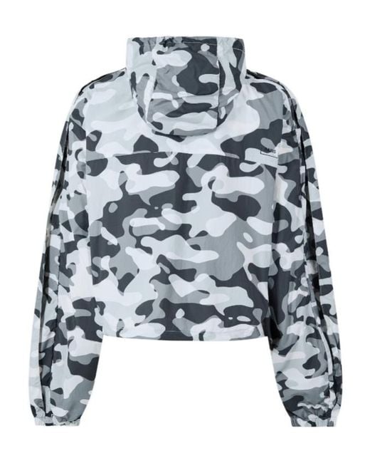 Rains Blue Hooded Casual Jacket