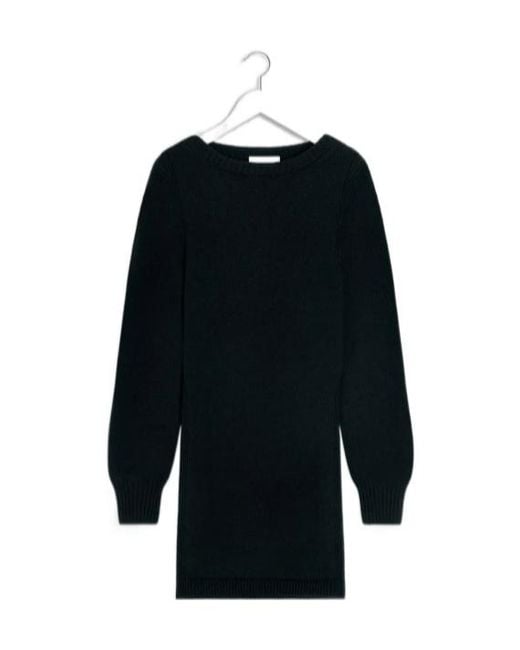 Lemaire Black Long-Sleeved Crewneck Jumper