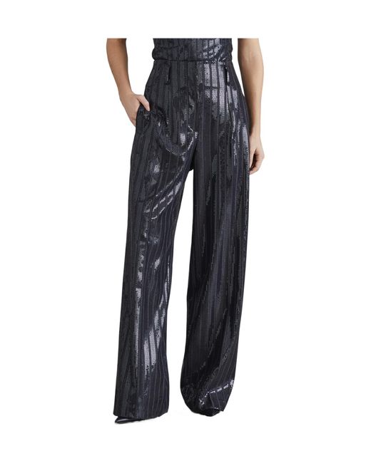 Brunello Cucinelli Black Sequin-Embellished Trousers