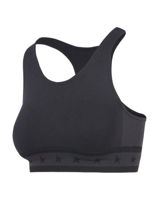 Golden Goose Deluxe Brand Black Logo Waistband Sports Bra
