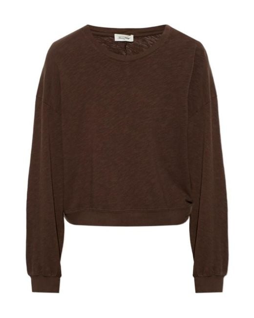 American Vintage Brown Long-Sleeve T-Shirt