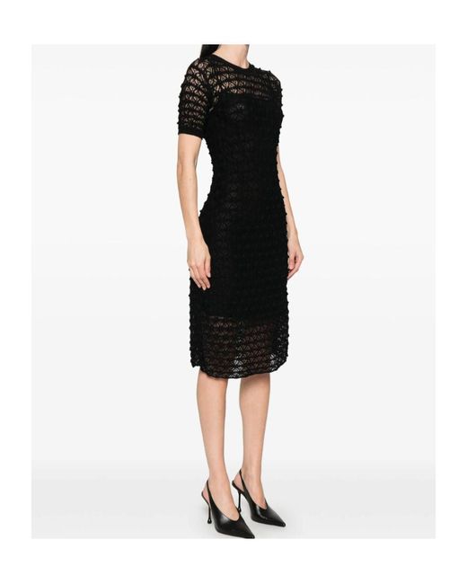 Alaïa Black Lace Midi Dress