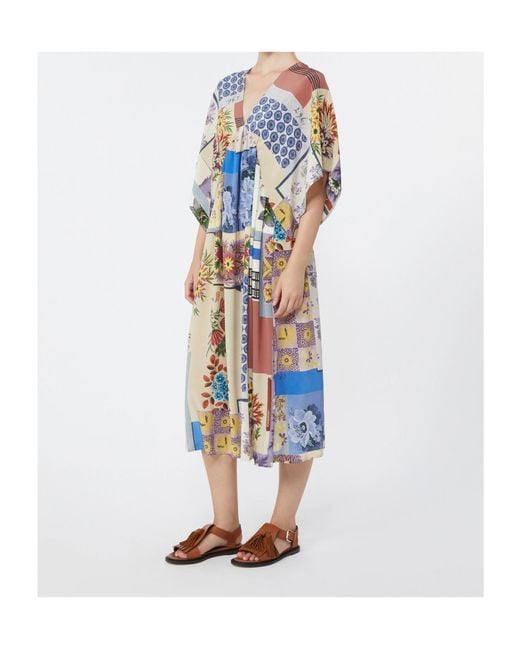 Weekend by Maxmara White Wkdnome V-Neck Midi Dress