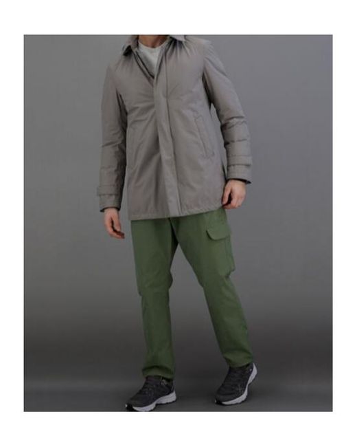 Herno Gray Gortex Long-Sleeved Hooded Jacket for men
