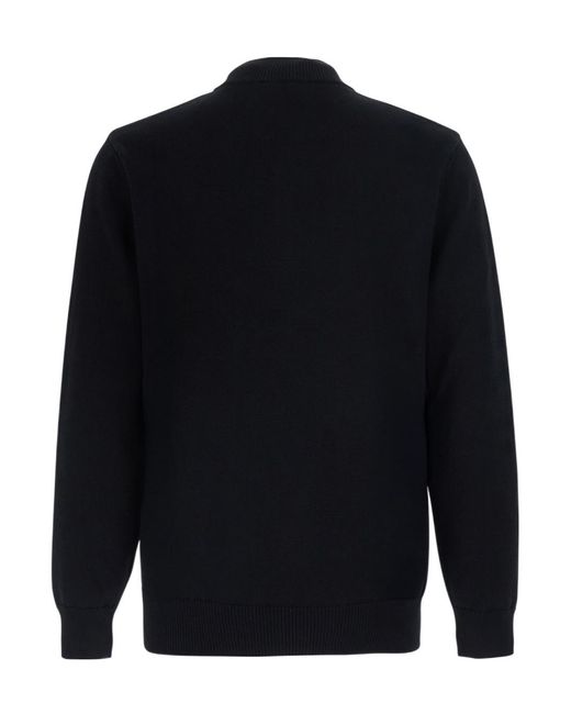 Emporio Armani Blue Long-Sleeve Half-Zip Pullover for men