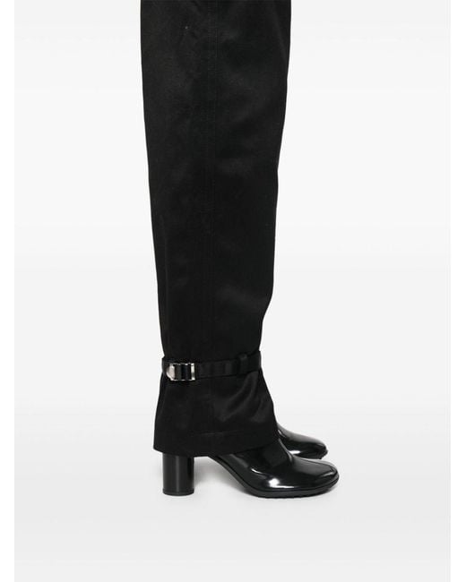 Sacai Black Straight-Leg Belted Cargo Trousers