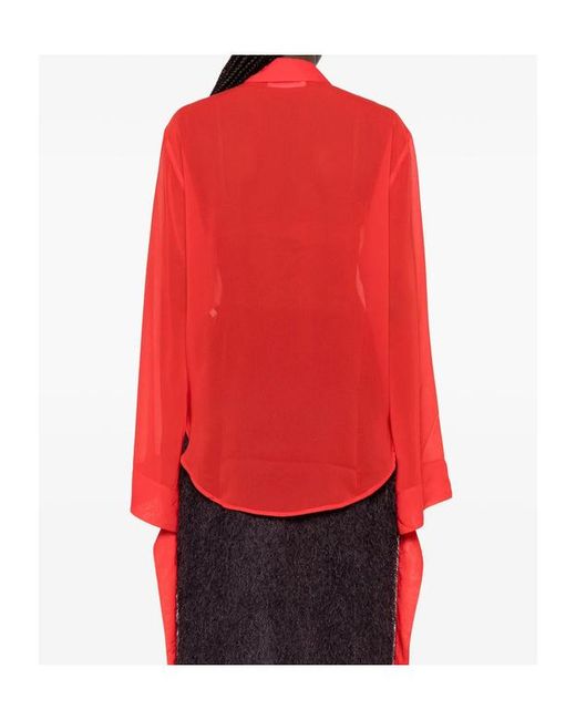 Frankie Shop Red Long Sleeve Shirt