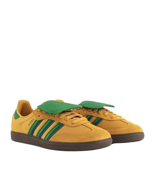 Adidas Originals Green Samba Og Lace-Up Sneakers for men