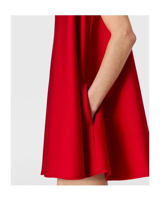 Stella McCartney Red Enverse Satin A-Line Mini Dress