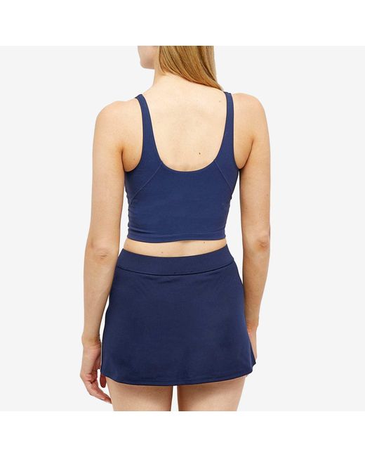 Sporty & Rich Blue Round Collar Short Vest
