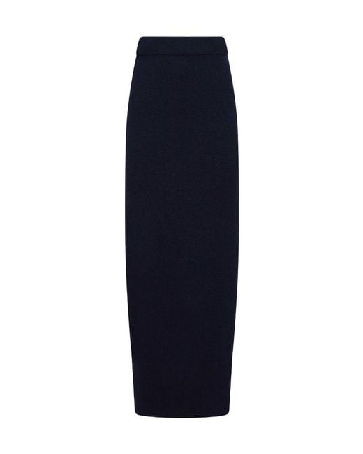 Altuzarra Blue Rib Knitted Skirt