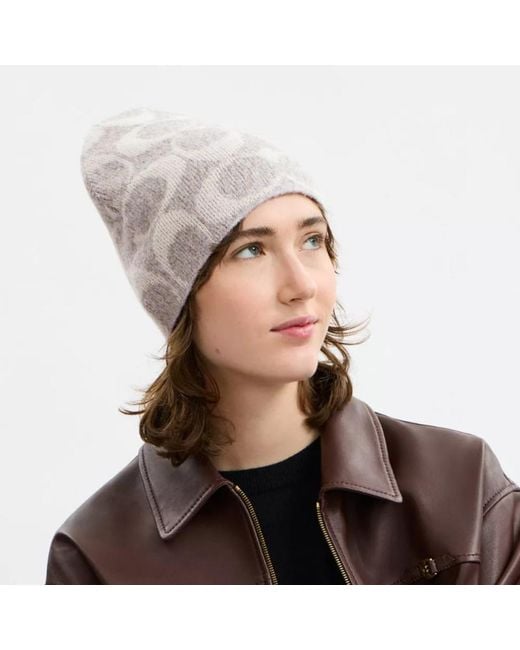 COACH Multicolor Maxi Signature Logo-Pattern Beanies for men