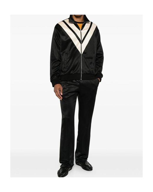 Valentino Black V-Embellishment Bomber Jacket for men