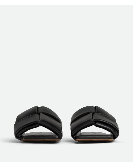 Bottega Veneta Black Padded Intreccio Mules for men