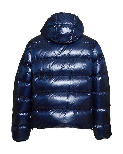 Aspesi Blue Budd Funnel-Neck Jacket for men
