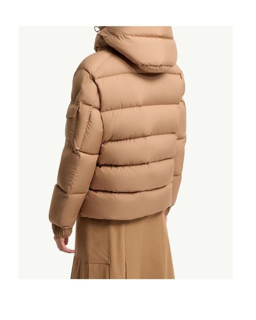 Moncler Natural Maya 70 Hooded Short Down Jacket