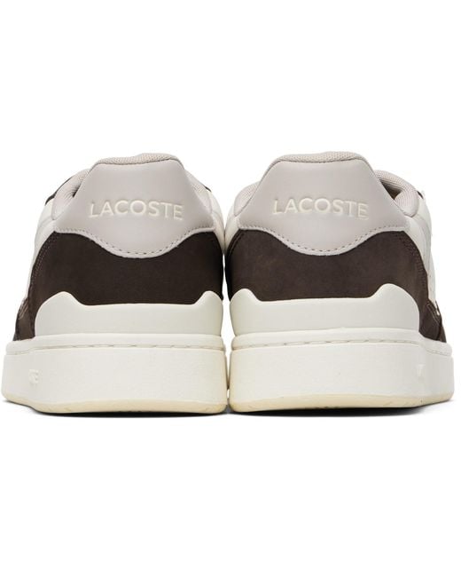 Lacoste White T-Clip Set Leather Sneakers for men