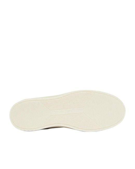 Emporio Armani Natural Lace-Up Sneakers for men