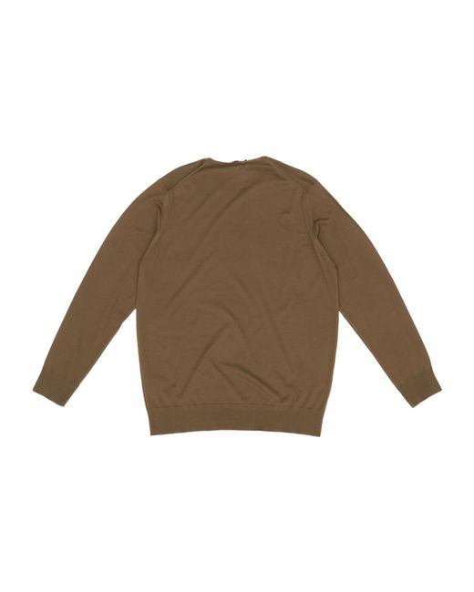 Loro Piana Natural Long-Sleeved Crewneck T-Shirt for men