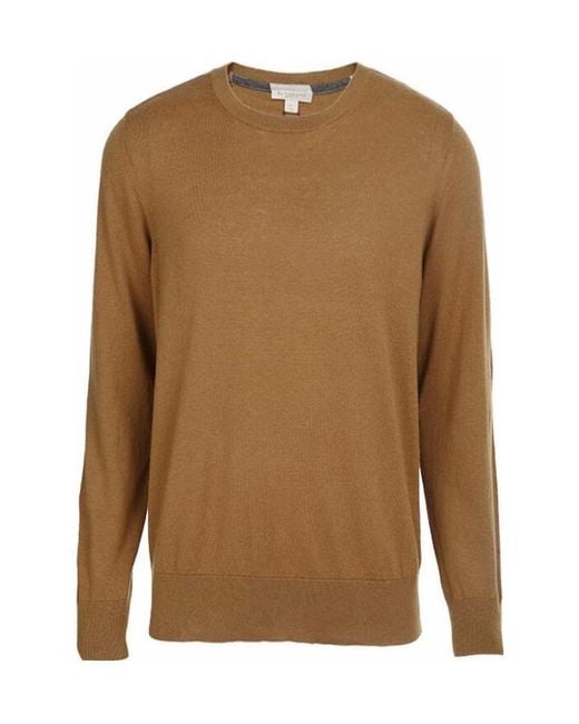 Burberry Brown Round-Neck Sweater for men