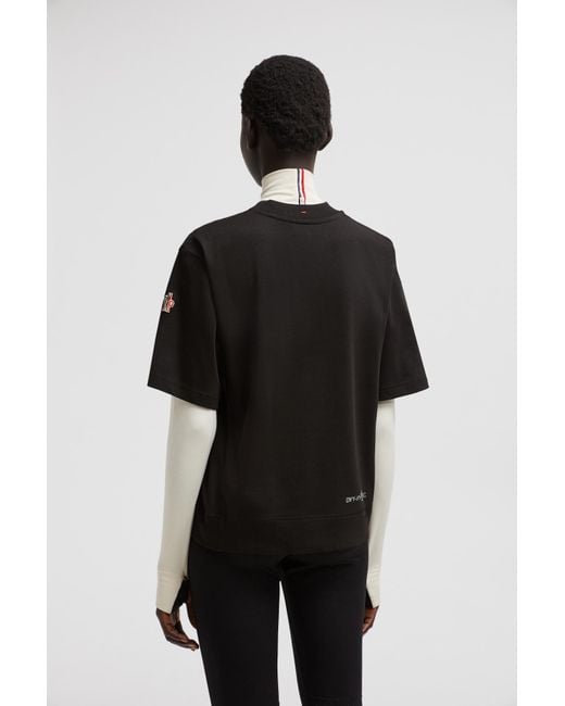 Moncler Black Logo Printed Crewneck T-Shirt