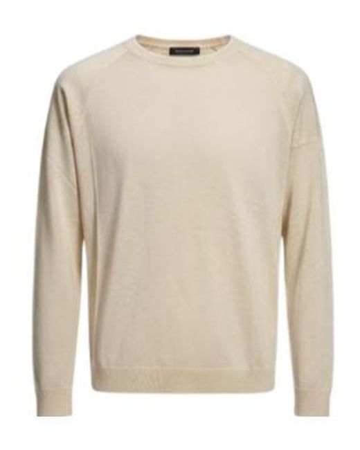 Eleventy Natural Long-Sleeved Sweater
