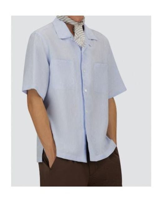 Herno Blue Short-Sleeved Shirt for men