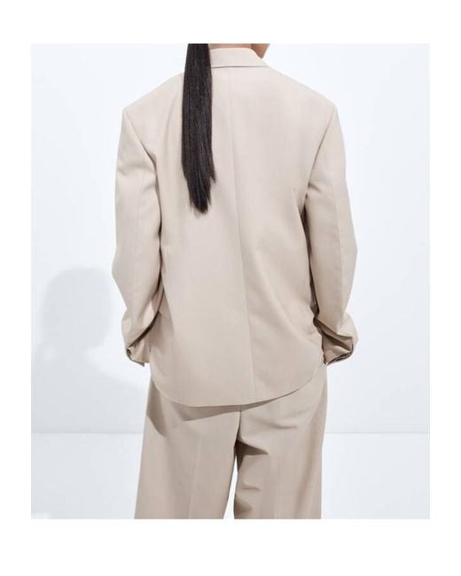 Bottega Veneta White Wool And Cotton Jacket