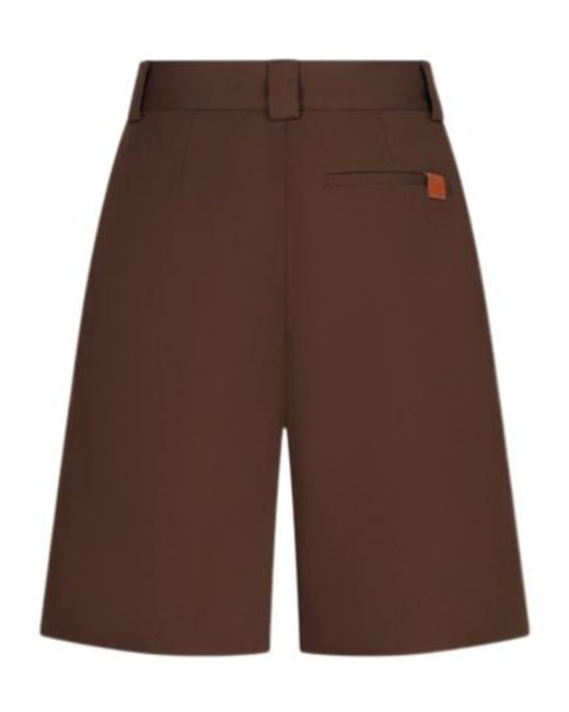 DARKPARK Brown Denis Wide-Leg Bermuda Shorts for men