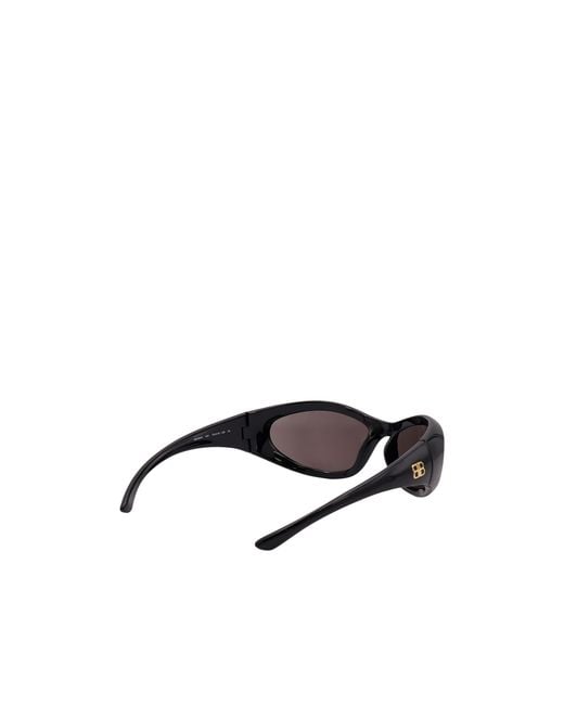 Balenciaga White Eyewear Oval Frame Sunglasses for men